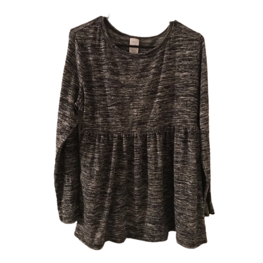 Black/gray maternity lightweight sweater